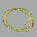 collier long Peridot saphir rose(6)