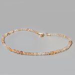 collier topaze brune impériale or