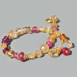 bracelet topaze saphir rose grenat citrine(4)