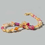 bracelet topaze saphir rose grenat citrine(3)