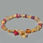 bracelet topaze saphir rose grenat citrine(5)