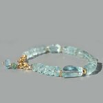 bracelet aigue marine pierre taillée(2)