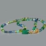 collier long pierres vertes bleues pendentif emeraude naturelle(1)