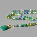 collier long pierres vertes bleues pendentif emeraude naturelle(5)