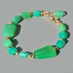 bracelet chrysoprase naturelle vert pomme-2