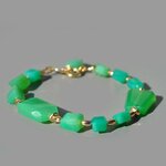 bracelet chrysoprase naturelle vert pomme