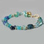 bracelet pierre précieuse bleue