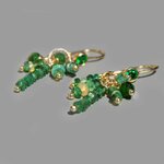 Boucle doreille zircon emeraude opale-1