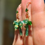 Boucle doreille zircon emeraude opale-5
