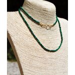 sautoir Malachite or-B