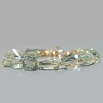 Bracelet pierre taillées Prasiolite verte-3