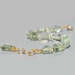 Bracelet pierre taillées Prasiolite verte-6