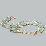 Bracelet pierre taillées Prasiolite verte-9