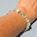 Bracelet pierre taillées Prasiolite verte-7