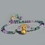 collier pendentif lanterne amethyste fluorite or-7