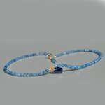 Collier aigue maine bleue pendntif Cyanite taillée-1