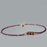 collier pendentif grenat rose rhodolite or