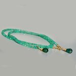 collier emeraude et charm diopside-4