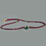 collier grebat rhodolite facettes goutte apatite indicolite-3
