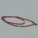 collier grebat rhodolite facettes goutte apatite indicolite-4