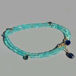 Collier apatite cyanite gold filled-6