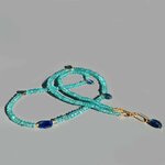 Collier apatite cyanite gold filled-7