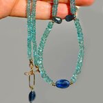 Collier apatite cyanite gold filled-9