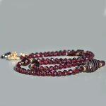 collier grenat rose t et almandin, pierre brute dos-5