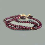 collier grenat rose t et almandin, pierre brute dos-2