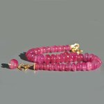 bracelet rondelle lisse saphir rose  projet-5