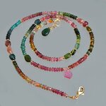 collier tourmaline multicolore goutte tourmaline rose clair brute-4