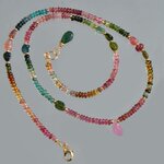 collier tourmaline multicolore goutte tourmaline rose clair brute-2
