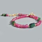 bracelet rubellite tourmaline bleue-1