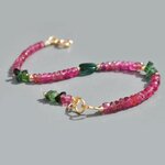 bracelet rubellite tourmaline bleue-3