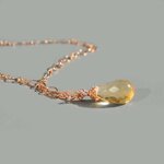 collier goutte citrine or rose (1)
