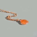 collier goutte de pierre de soleil