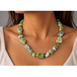 Collier artisanal en opale du perou naturelles