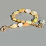 bracelet opale blanche pépite ovales-6