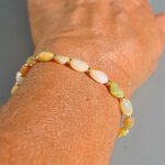 bracelet opale blanche pépite ovales-9