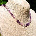 collier amethyste rose et violette-2