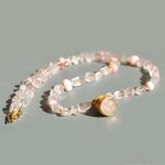 collier pendentif lanterne quartz rose-2