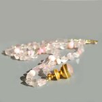 collier pendentif lanterne quartz rose