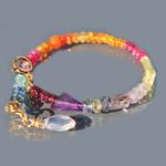 bracelet multi pierre or 14K quartz lavande-6