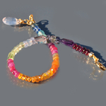 bracelet multi pierre or 14K quartz lavande-7