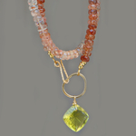 collier pierre de soleil quartz citron-5