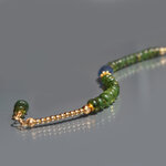 bracelet Tourmaline verte et Cyanite-5