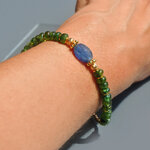 bracelet Tourmaline verte et Cyanite-4
