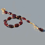 bracelet Grenat Rhodolite or14K-6