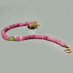 bracelet saphir rose peridot-3