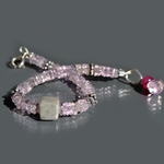 bracelet amethyste rose argent-3